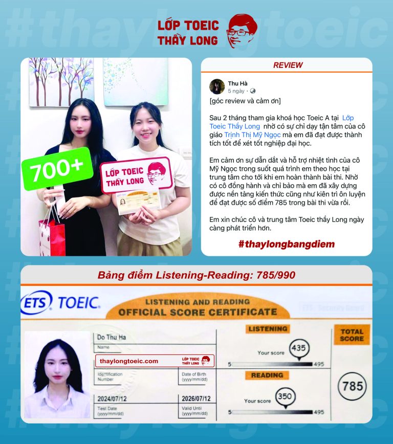 Do Thu Ha 785 LR - Lớp Toeic Thầy Long
